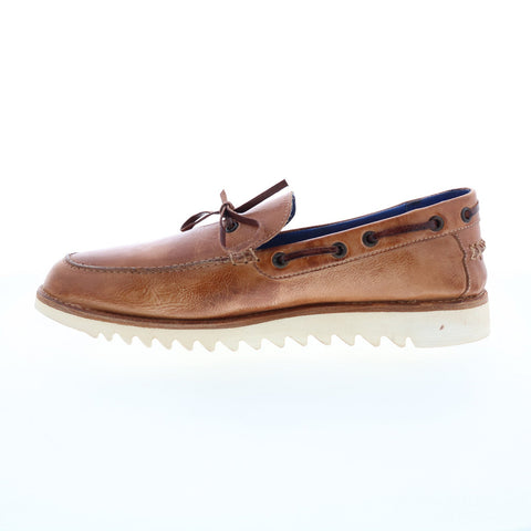 Bed Stu Albatross F485002 Mens Brown Leather Loafers & Slip Ons Boat Shoes