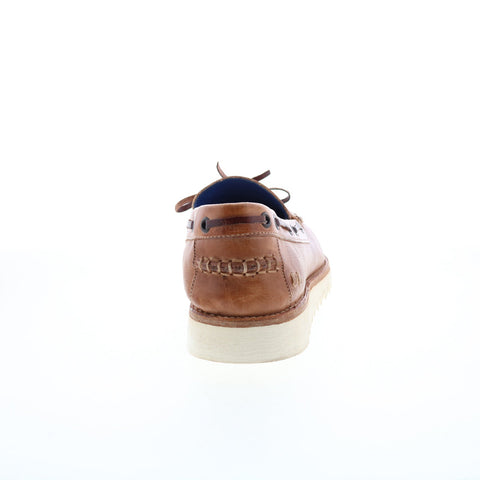 Bed Stu Albatross F485002 Mens Brown Leather Loafers & Slip Ons Boat Shoes