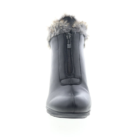 Easy Spirit Fairlae SEFAIRLAE Womens Black Wide Leather Casual Dress Boots
