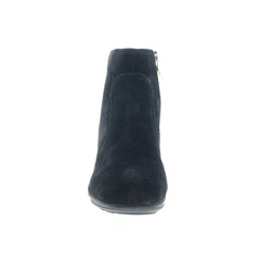Easy Spirit Farre SEFARRE Womens Black Wide Suede Zipper Casual Dress Boots