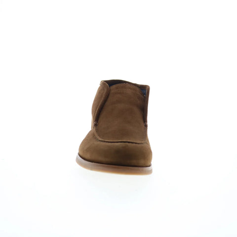 Di Bianco Fidenza Suede Mens Brown Suede Slip On Ankle Boots
