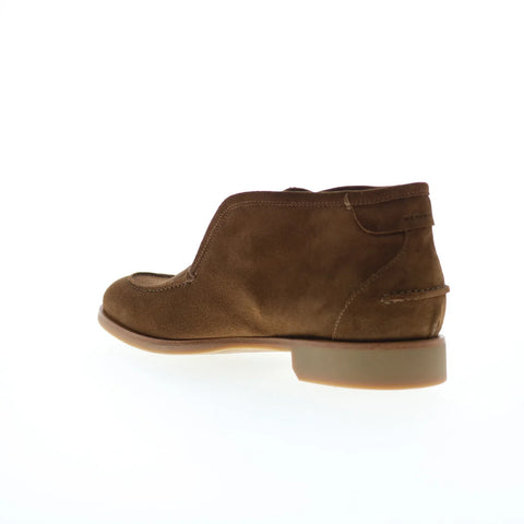 Di Bianco Fidenza Suede Mens Brown Suede Slip On Ankle Boots