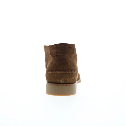 Di Bianco Fidenza Suede Mens Brown Suede Slip On Ankle Boots