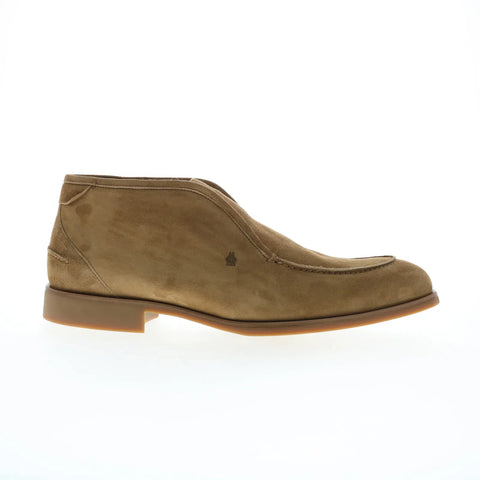 Di Bianco Fidenza Opera Go Rain Mens Brown Suede Slip On Ankle Boots
