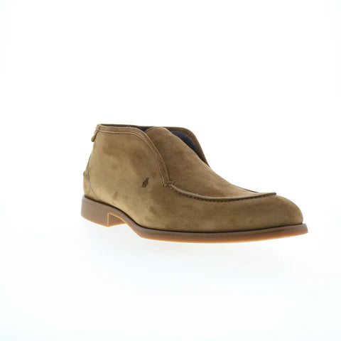 Di Bianco Fidenza Opera Go Rain Mens Brown Suede Slip On Ankle Boots