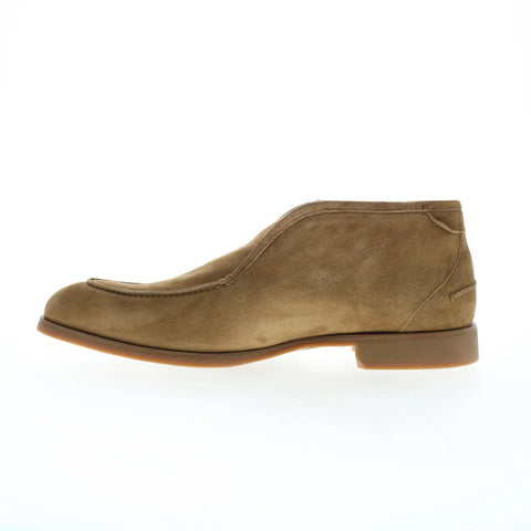 Di Bianco Fidenza Opera Go Rain Mens Brown Suede Slip On Ankle Boots