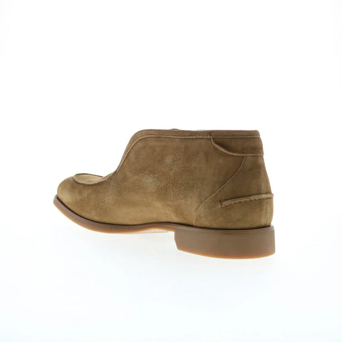Di Bianco Fidenza Opera Go Rain Mens Brown Suede Slip On Ankle Boots