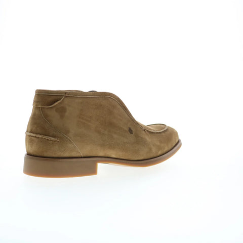 Di Bianco Fidenza Opera Go Rain Mens Brown Suede Slip On Ankle Boots