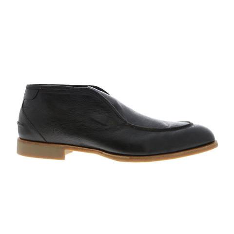 Di Bianco Fidenza Bello Seta Mens Brown Leather Slip On Ankle Boots