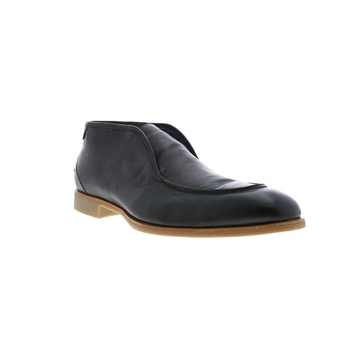 Di Bianco Fidenza Bello Seta Mens Brown Leather Slip On Ankle Boots