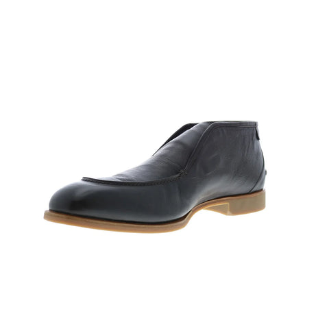 Di Bianco Fidenza Bello Seta Mens Brown Leather Slip On Ankle Boots