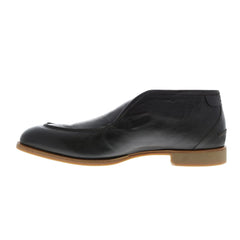 Di Bianco Fidenza Bello Seta Mens Brown Leather Slip On Ankle Boots