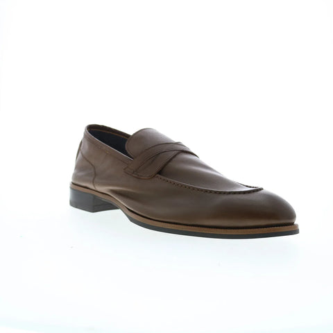 Di Bianco Firenze Gallizia SC546 Mens Brown Loafers & Slip Ons Penny Shoes