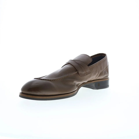 Di Bianco Firenze Gallizia SC546 Mens Brown Loafers & Slip Ons Penny Shoes