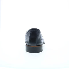 Di Bianco Firenze Cervo Mens Black Leather Loafers & Slip Ons Penny Shoes