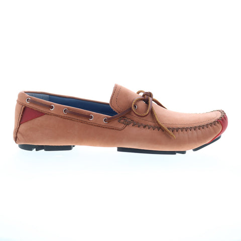 Robert Zur Frisco Mens Brown Nubuck Slip On Loafers & Slip Ons Boat Shoes
