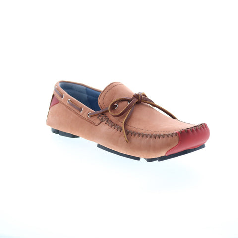 Robert Zur Frisco Mens Brown Nubuck Slip On Loafers & Slip Ons Boat Shoes