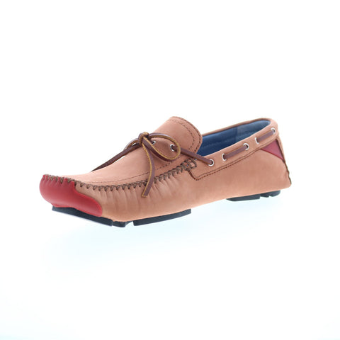 Robert Zur Frisco Mens Brown Nubuck Slip On Loafers & Slip Ons Boat Shoes