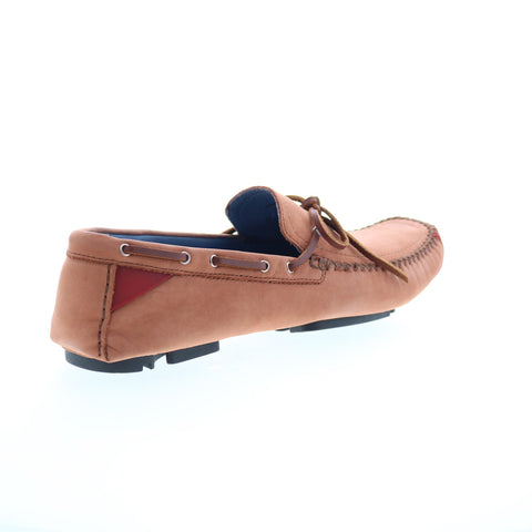Robert Zur Frisco Mens Brown Nubuck Slip On Loafers & Slip Ons Boat Shoes