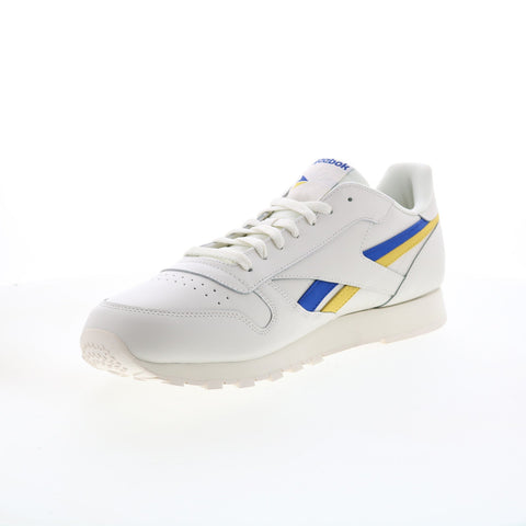 Reebok Classic Leather FV6364 Mens Beige Leather Lifestyle Sneakers Shoes