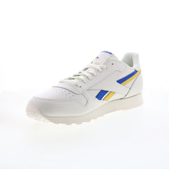 Reebok Classic Leather FV6364 Mens Beige Leather Lifestyle Sneakers Shoes