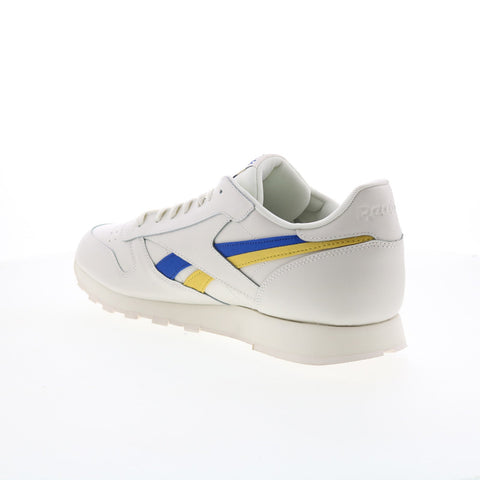 Reebok Classic Leather FV6364 Mens Beige Leather Lifestyle Sneakers Shoes