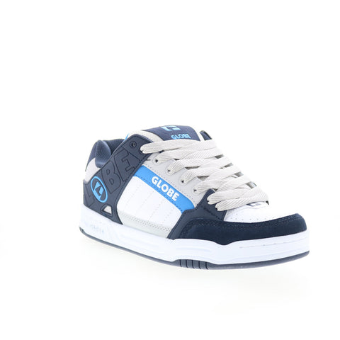 Globe Tilt GBTILT Mens Blue Leather Lace Up Skate Inspired Sneakers Shoes