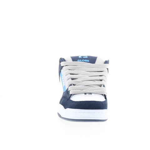 Globe Tilt GBTILT Mens Blue Leather Lace Up Skate Inspired Sneakers Shoes
