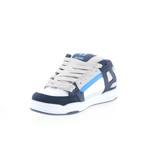 Globe Tilt GBTILT Mens Blue Leather Lace Up Skate Inspired Sneakers Shoes