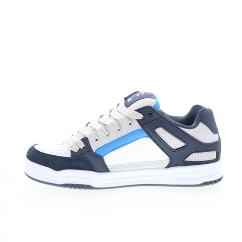 Globe Tilt GBTILT Mens Blue Leather Lace Up Skate Inspired Sneakers Shoes