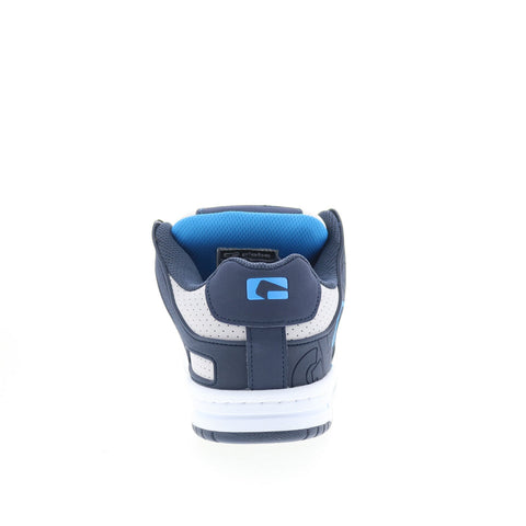 Globe Tilt GBTILT Mens Blue Leather Lace Up Skate Inspired Sneakers Shoes