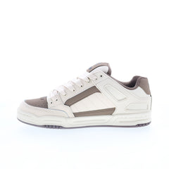 Globe Tilt GBTILT Mens Beige Leather Lace Up Skate Inspired Sneakers Shoes