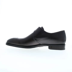 Di Bianco Genoa Pebble Grain SBP877 Mens Black Leather Oxfords Casual Shoes