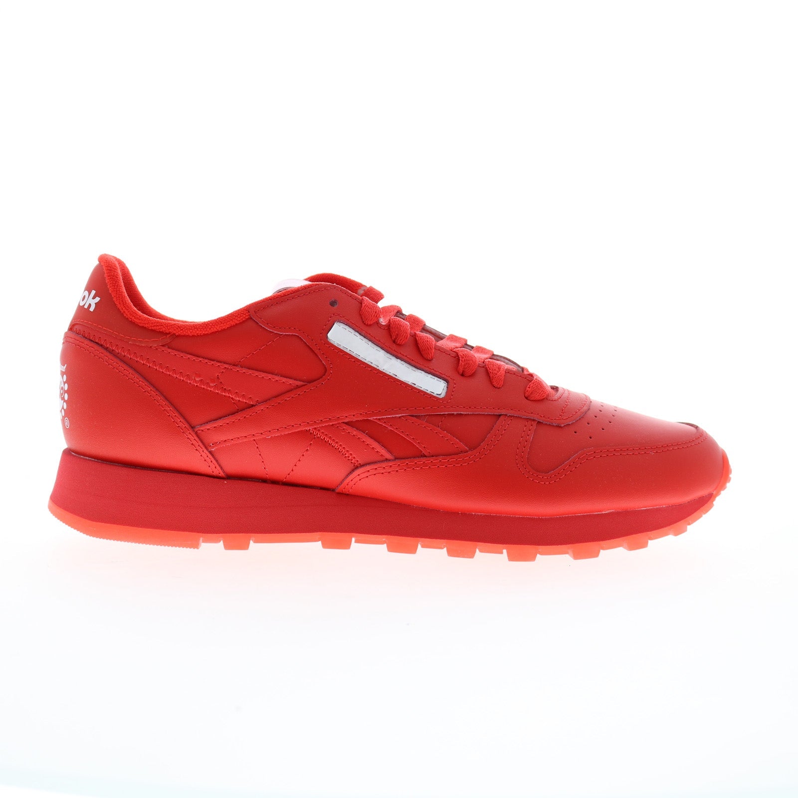 Reebok Classic Leather Popsicle Mens Red Leather Lifestyle Sneakers Sh Ruze Shoes