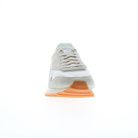Reebok Classic Leather Legacy AZ Mens Beige Leather Lifestyle Sneakers Shoes