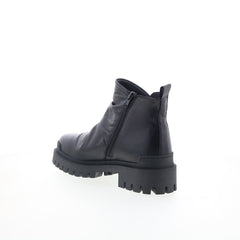 Miz Mooz Hamden Womens Black Leather Zipper Ankle & Booties Boots