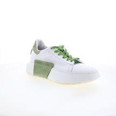 A.S. 98 Hannie Womens White Leather Lace Up Lifestyle Sneakers Shoes