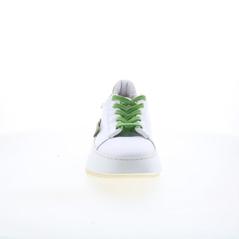 A.S. 98 Hannie Womens White Leather Lace Up Lifestyle Sneakers Shoes
