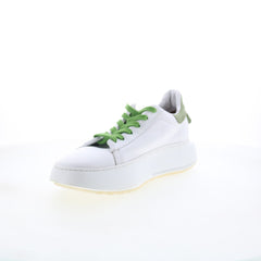 A.S. 98 Hannie Womens White Leather Lace Up Lifestyle Sneakers Shoes