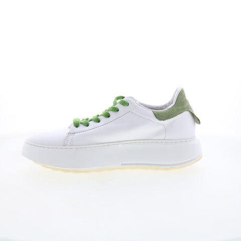 A.S. 98 Hannie Womens White Leather Lace Up Lifestyle Sneakers Shoes