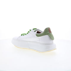 A.S. 98 Hannie Womens White Leather Lace Up Lifestyle Sneakers Shoes