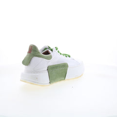 A.S. 98 Hannie Womens White Leather Lace Up Lifestyle Sneakers Shoes