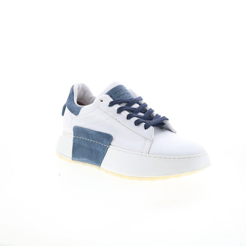 A.S. 98 Hannie Womens White Leather Lace Up Lifestyle Sneakers Shoes