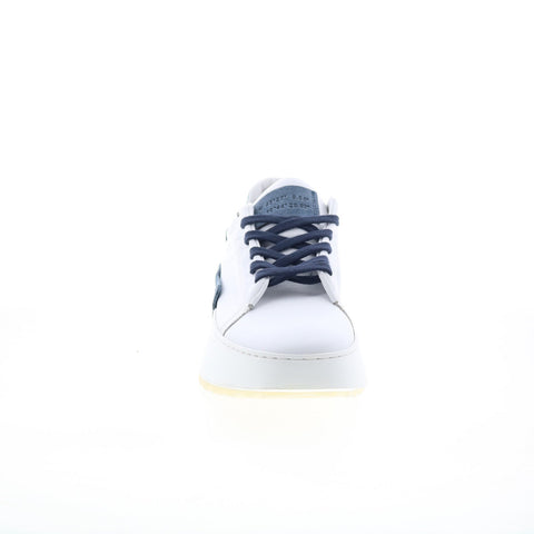 A.S. 98 Hannie Womens White Leather Lace Up Lifestyle Sneakers Shoes