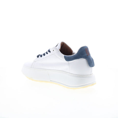 A.S. 98 Hannie Womens White Leather Lace Up Lifestyle Sneakers Shoes