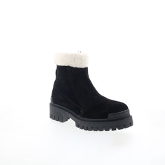 Miz Mooz Hessy Womens Black Suede Zipper Casual Dress Boots