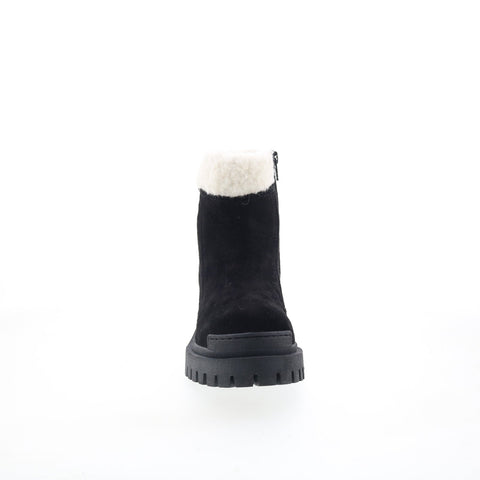 Miz Mooz Hessy Womens Black Suede Zipper Casual Dress Boots