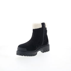 Miz Mooz Hessy Womens Black Suede Zipper Casual Dress Boots