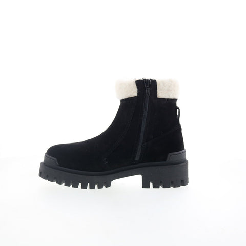 Miz Mooz Hessy Womens Black Suede Zipper Casual Dress Boots