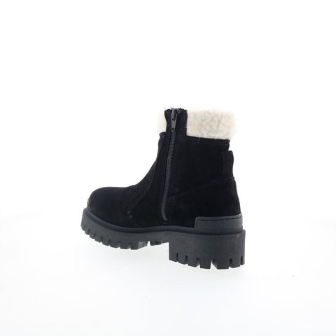 Miz Mooz Hessy Womens Black Suede Zipper Casual Dress Boots